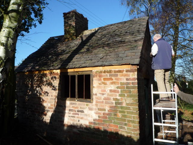 Working on the roof