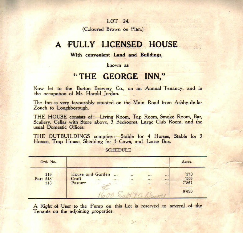 George Inn sale
