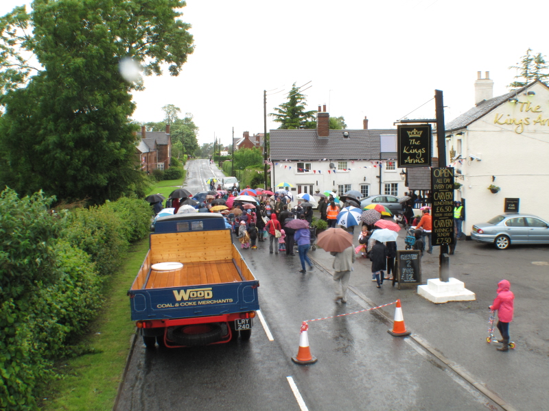 Coleorton Jubilee parade starting from the Kings Arms