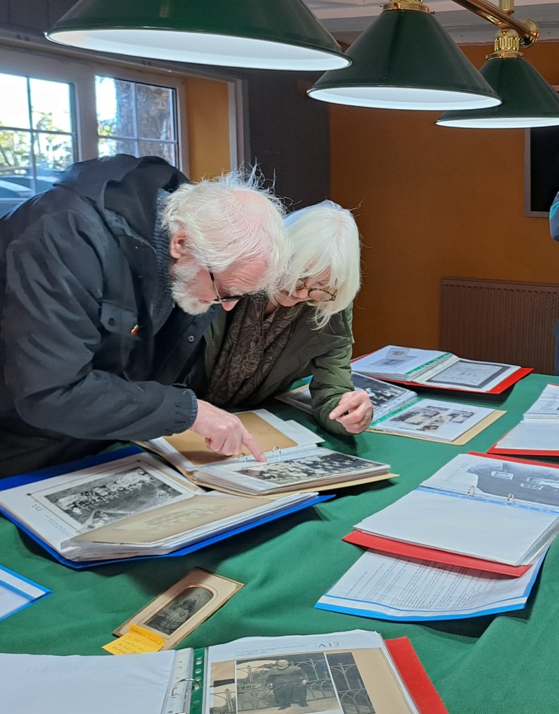 Old photos at coleorton heritage group coffee morning